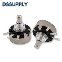 1PCS 100% New WX110 WX010 3 Soldering Terminals Round Metal Shaft Single Turn Wire Wound Potentiometer 10 Ohm - 22K Ohm