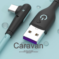 6# Caravan Crew Cable สายชาร์จ Type-C (สีฟ้า/สีชมพู/สีเหลือง)