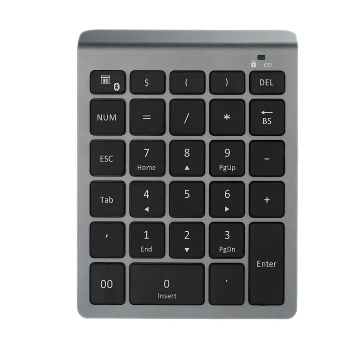 Bluetooth Wireless Numeric Keypad 28 Keys Numpad Digital Keyboard