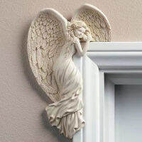 Angel Wings กรอบประตูจำลอง Goddesses Action Posture ประติมากรรมตกแต่งบ้านสวนห้องนอนห้องนั่งเล่น Retro Wall Ornament ของขวัญเรซิ่น Craft