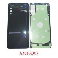 แผงฝาหลังโทรศัพท์ใหม่เหมาะสำหรับ Samsung A30S A307 A307F A307G A307FN เคสฝาปิดแบตเตอรี่ด้านหลังแบบดั้งเดิมพร้อมกาวติดกล้อง