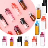 【YF】 Glass Pill Storage Vial With Flip Refillable Bottle Color S/M Sizes