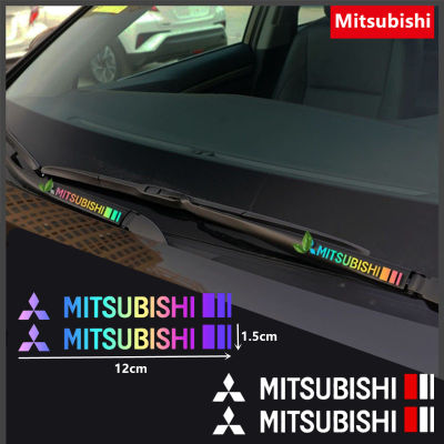 สติกเกอร์ปัดน้ำฝน Mitsubishi,รูปลอกติดกระจกหน้าและหลัง2ชิ้นสำหรับ Mitsubishi Pajero 4 Colt Galant 8 Lancer X Outlander
