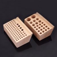 24/76Holes Leather Craft Wooden Stand Holder Holding Organiser for Leather Punch Tool Storage Cutting Tool