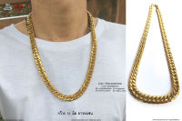 สร้อยคอทองหยัก 10มิล necklace hiphop สแตนเลสแท้ Stainless แฟชั่นชาย แฟชั่นผู้หญิง 316l allacc