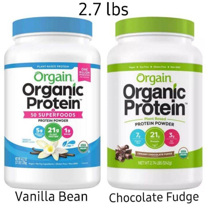Orgain Organic Protein and Superfoods Plant Based Protein Powder