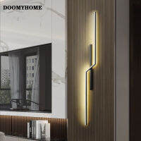 DOOMYHOME ไฟแบ็คดรอปเป่าลม LED สไตล์โมเดิร์นแบบมินิมอลลิสต์โคมไฟสำหรับห้องนอนข้างเตียงห้องนั่งเล่นกระจังหน้าทีวีโซฟาตกแต่งพื้นหลังล็อบบี้