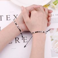 Couple Bracelet Adjustable Braided Beads Flower Rope Unisex Girlfriend Bracelet Jewelry Gift Wholesale Trend All match