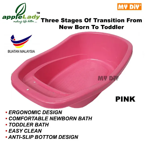 MYDIYSDNBHD Baby Bath Tub JT4472 Applelady Basin Mandi Bayi Baby Bath