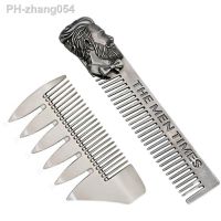 Electric Galvanized Alloy Retro Oil Head Comb Double-sided Styling Comb Mens Big Back Head Wide Tooth Comb Hair