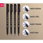 Bút viết thư pháp chữ Hán Calligraphy Deli - brush pen nhiều kích cỡ ngòi