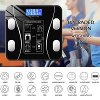 Digital Body Weighing Scale with LCD Blue Screen Body Fat Escamas Intelligent Electronic BMI Composition Analyzer Precision Tool Luggage Scales