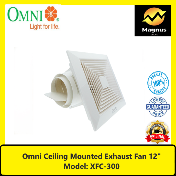 Omni Ceiling Mounted Exhaust Fan 12" XFC300 Lazada PH