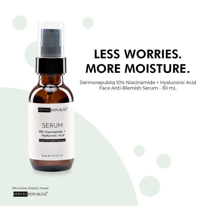 Dermorepubliq 10% Niacinamide + Hyaluronic High-strength Formula Serum 