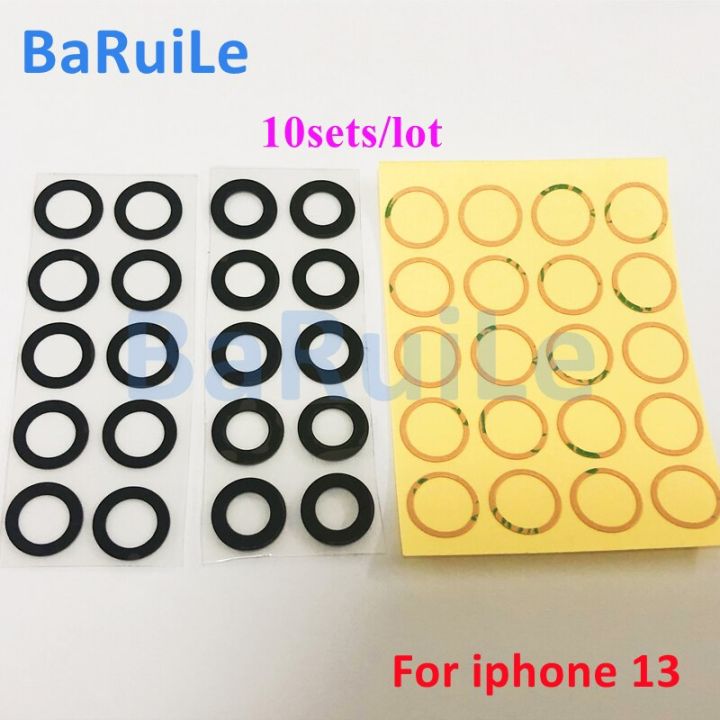 hot-anlei3-baruile-กาวแก้วกล้องมองหลังเลนส์กระจกกล้องถ่ายรูปย้อนหลัง10ชุดสำหรับ-iphone-11-12-13-pro-max-13-mini-อะไหล่สำรองสำหรับซ่อมแซม