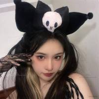 ที่คาดผมคอสเพลย์ การ์ตูนอนิเมะ Kuromi Bow Sanrio Gothic น่ารัก เครื่องประดับผม เหมาะกับวันฮาโลวีน สําหรับผู้หญิง