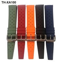 silicone waterproof watch strap instead of water ghost Mido flat head switch raw rubber 20mm