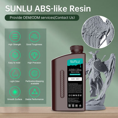 Sunlu เรซิ่น UV ABS เช่น405nm 1กิโลกรัมกลิ่นต่ำและการหดตัวต่ำสำหรับ3D LCD เครื่องพิมพ์วัสดุการพิมพ์3D พิมพ์จัดส่งฟรีได้อย่างรวดเร็ว