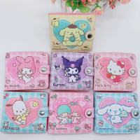 ใหม่ Sanrio PU การ์ตูนกระเป๋าสตางค์สตรี H Ello K Itty Kulomi Melody Cinnamoroll แบบพกพา ID ผู้ถือบัตรกระเป๋าเงินเหรียญน่ารักสาวของขวัญ