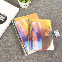 A5A6 PVC Loose-Leaf Notebook Folder Bag Sticker Holder 6 Holes Binder Transparent Organizers Planners Business Diary Storage Po