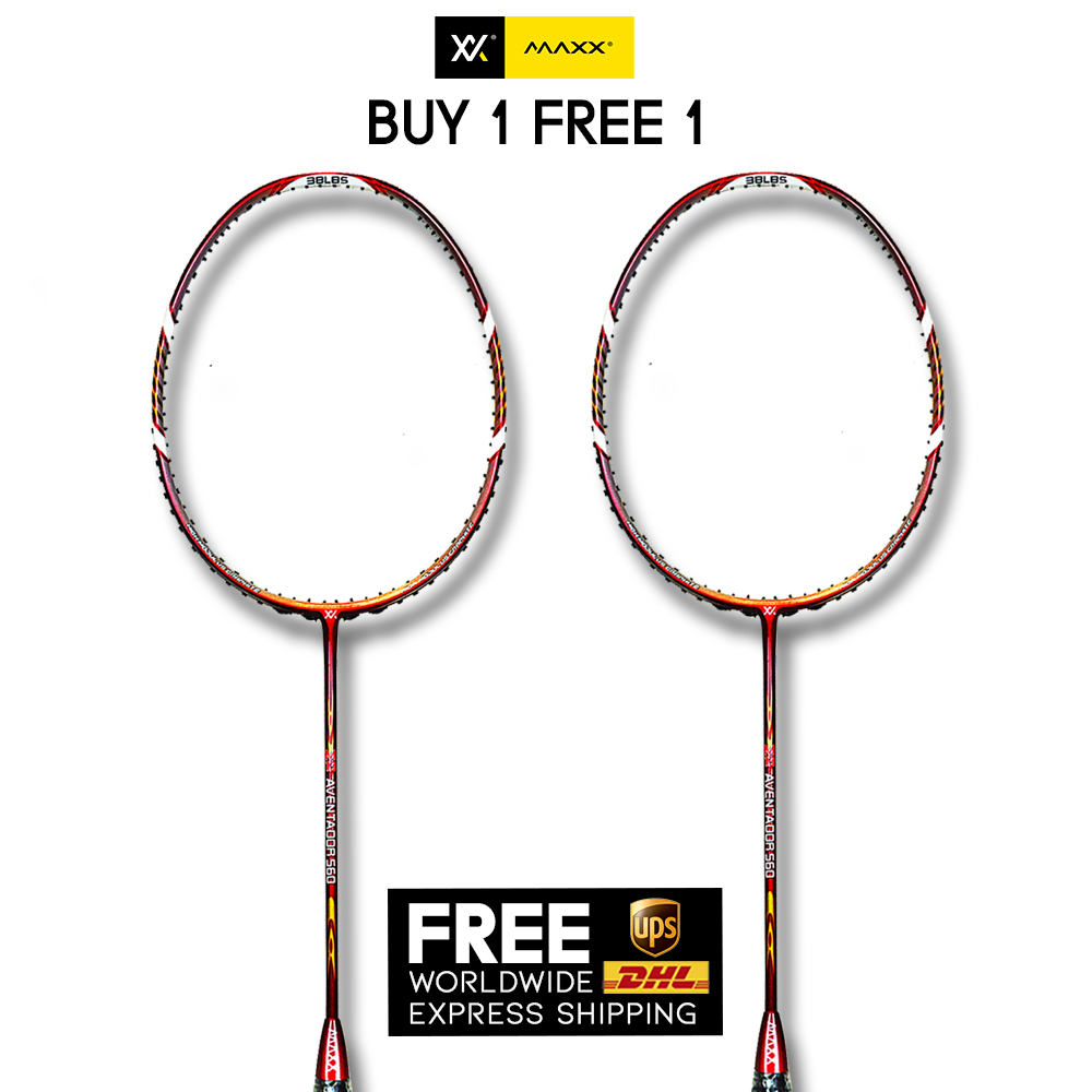 Maxx Aventador 460 Authentic Badminton Racket 3UG6 Japan Graphite Buy 1 Free 1 