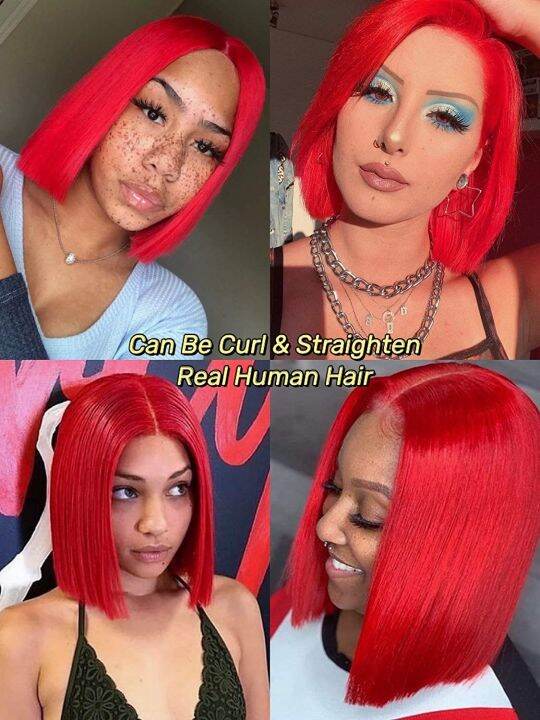 red-colored-bob-wig-non-lace-short-bob-wigs-human-hair-glueless-180-density-straight-full-machine-wig-cosplay-for-black-women