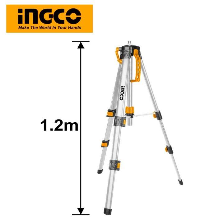 ingco-ขาตั้งกล้องสำหรับระดับเลเซอร์-เครื่องวัดระดับเลเซอร์-ขาตั้ง-1-2ม-120-มม-รุ่น-hllt01152