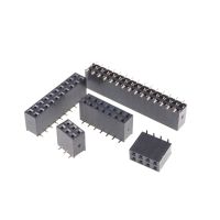 5Pcs 2.54mm PCB Female Header Dual Row SMD /SMT 2x2 4 Pin 6 8 10 12 14 16 18 20 24 26 30 40 50 60 80 P Sockets Receptacle