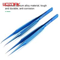 【CW】 RT-11C RT-15C titanium alloy flying tweezers for mobile phone repair Motherboard BGA fingerprint blue