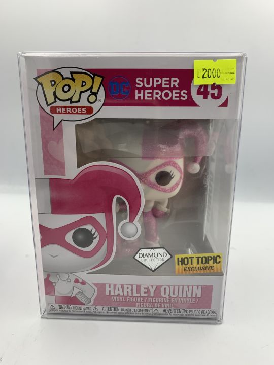 FUNKO POP DC SUPER HEROES HARLEY QUINN #45 DIAMOND COLLECTION HOT