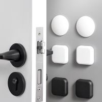 Mute Door Stopper Wall Protector Silicone Door Handle Bumpers Self Adhesive Wall Protection Sticker Pad Round Square Doorstopper