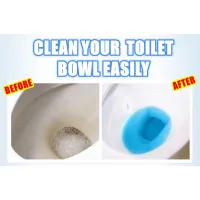 (1 Piece) Magic Auto Toilet Bowl Cleaner Blue Bubble Flush Bathroom Clean Individual Packaging