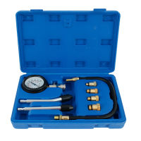 PSI Engine Cylinder Compression Tester Kit Automotive Tool Gas-Cylinder Pressure Test Set with Air Gauge