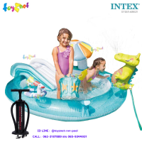 Intex ส่งฟรี สระน้ำ เป่าลม สไลเดอร์ จระเข้น้อย 2.03x1.73x0.89 ม. รุ่น 57165 + ที่สูบลม ดับเบิ้ลควิ๊ก ทรี