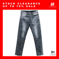 (SIX P.M.) BLACK ROCK WASH JEANS SLIM FIT / ยีนส์ดำ ฟอกหิน ทรงสลิม / BSJ