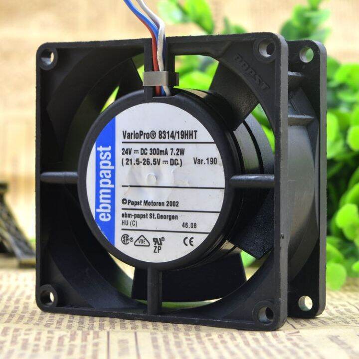 Germany EBM PAPST 8314 19HHT 24V 7.2W 4-wire 8CM 8032 inverter fan ...