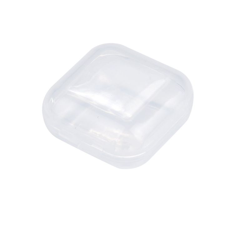 10pcs-portable-transparent-flip-jewelry-box-square-plastic-small-storage-box