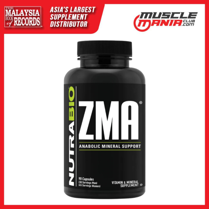 NutraBio ZMA (90 capsules) Lazada