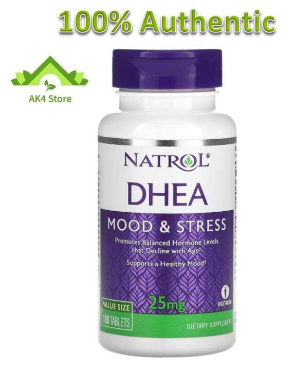 DHEA, 25 mg 180 Tablets, Mood and Stress, Natrol Lazada PH