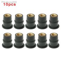 10PCS Universal M5 Rubber Nuts Motorcycle Windscreen Windshield Bolts Screws Nut Fastener For Honda Suzuki Yamaha Kawasaki