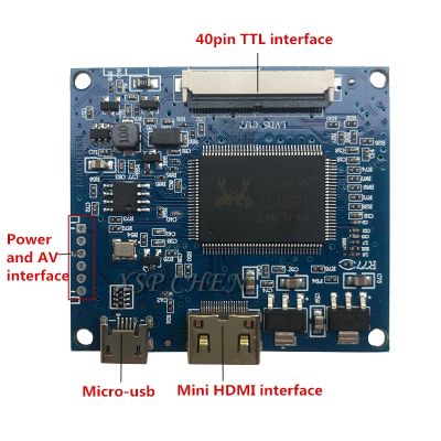 ℗◈ Mini Driver Board 40 Pin HJ080IA-01E LCD Controller HDMI Compatible EJ080NA-04C HJ080IA-01F 1024x768 LCD Panel Micro-USB5V