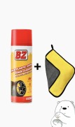 Chai xịt BZ phục hồi nhựa nhám làm bóng vỏ xe chính hãng BZ + tặng 1 khăn