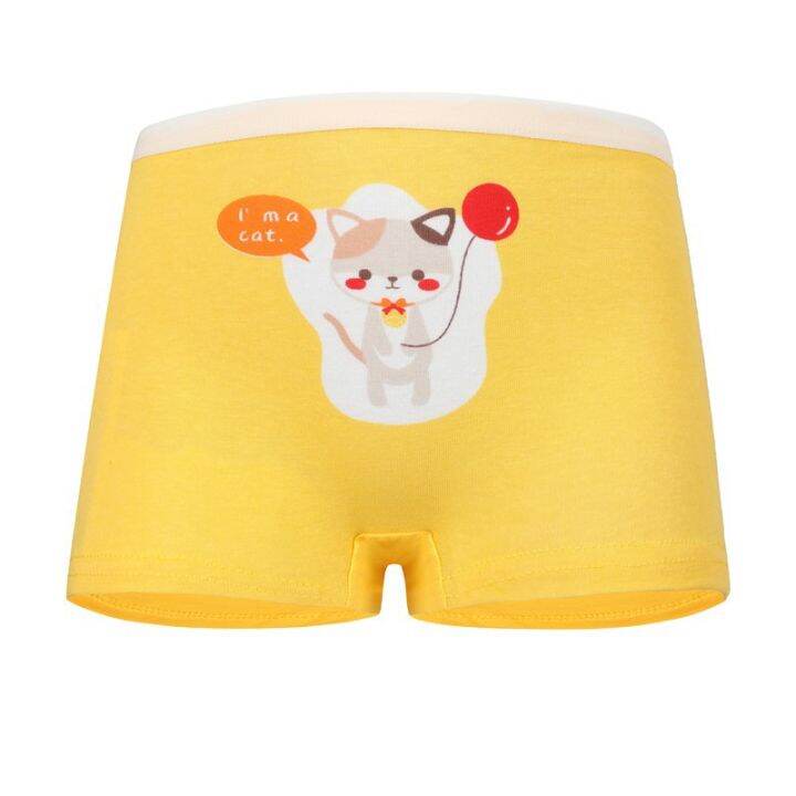 4-piecesset-ready-stock-cute-cat-cartoon-printed-kids-panty-elasticity-kid-underwear-baby-soft-breathable-cotton-underpants-2-12years-girls-panty-hot-sale-in-south-east