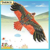 OVERCO เกมเพื่อน DIY สายว่าว 30 เมตร ทริปครอบครัว นกบิน ของเล่น Flat Eagle ว่าว 1.1 ม.