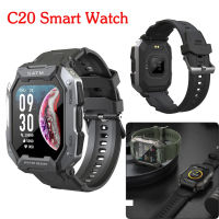 C20 Militaire สมาร์ทนาฬิกา1.83นิ้ว Bluetooth Call Ip68 5atm Waterdicht กีฬากลางแจ้ง Hartslag Bloed Zuurstof Monitor Smartwatch