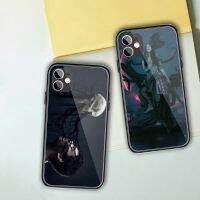 เคสโทรศัพท์กระจก TPU,เคสโทรศัพท์ Qiror Qi เคสโทรศัพท์สำหรับ iPhone 14 13 12 11 XS X 8 7 6 Plus Mini Pro Max SE 2022สีดำ PC