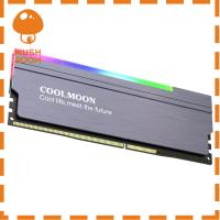 COOLMOON เครื่องกระจายความร้อน CR-D134S แรมแอดเดรส RGB สำหรับพีซีตั้งโต๊ะทำความเย็นหน่วยความจำ