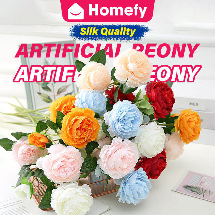 Peony Artificial Flower Bouquet Fake Flower Hand Bouquet Wedding Decoration Birthday Decoration