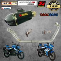 ท่อgsx r150ท่อgsx s150 ท่อsuzuki ท่อakrapovic shorty 2รู เคฟล่า ท่อแต่งgsxr150 ท่อแต่งgsxs150 เสียง แน่น นุ่ม ทุ้ม ไม่แต่งในรอบสูง ตรงรุ่น ท่ออาคาโปวิค ช็อตตี้ 2