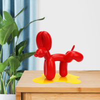 Pee Dog Sculpture Balloon Art Statue Mini Collectible Figure Home Decoration Resin Figurine Desk Accessories Room Decor